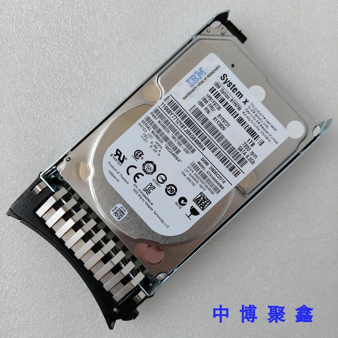 IBM 81Y9731 81Y9730 81Y3829 X3650M4 3850X5 1T 2.5寸 SATA硬盘