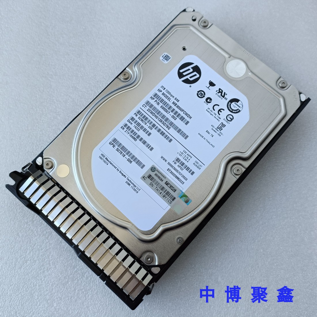 HP 653959-001 MB3000FCWDH ST3000NM0023 3TB SAS 拆机原装硬盘 电脑硬件/显示器/电脑周边 机械硬盘 原图主图