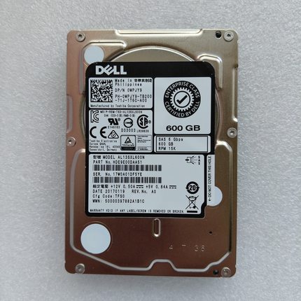 Dell 0WPJY9 AL13SXL600N R710 R720 6Gb 15K 600G 2.5寸SAS硬盘