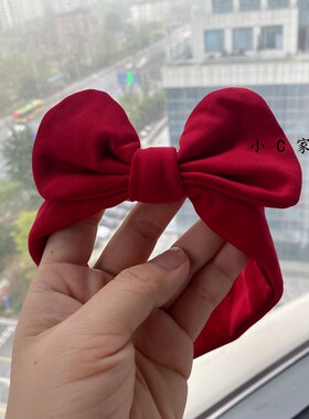 婴儿发带韩国男女宝宝满月发饰不勒头女婴百日可爱蝴蝶结公主头花