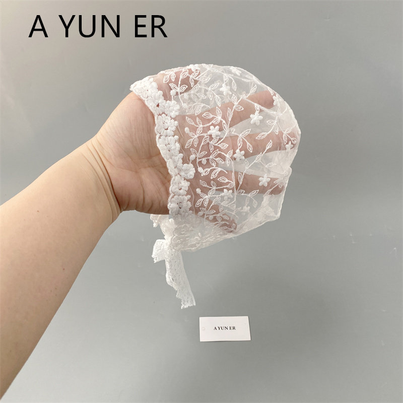 婴儿帽子夏季薄款甜美网纱小月龄公主帽夏天遮阳女宝宝蕾丝宫廷帽