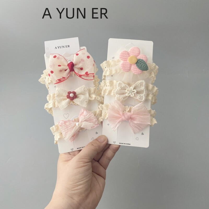 韩版女宝宝蝴蝶结公主发饰婴儿发带婴幼儿超仙满月头花女婴头饰夏