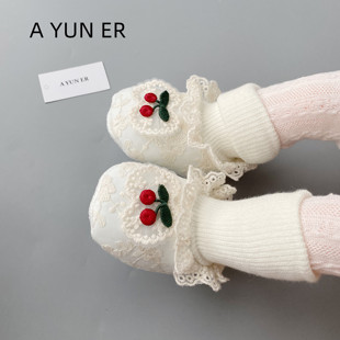 袜3 1岁女宝宝软底防滑学步鞋 春秋冬季 12个月新生儿不掉鞋