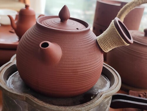 潮州红泥工夫茶手工拉壶砂铫壶陶壶电陶炉炭炉陶瓷茶壶泡煮茶器烧
