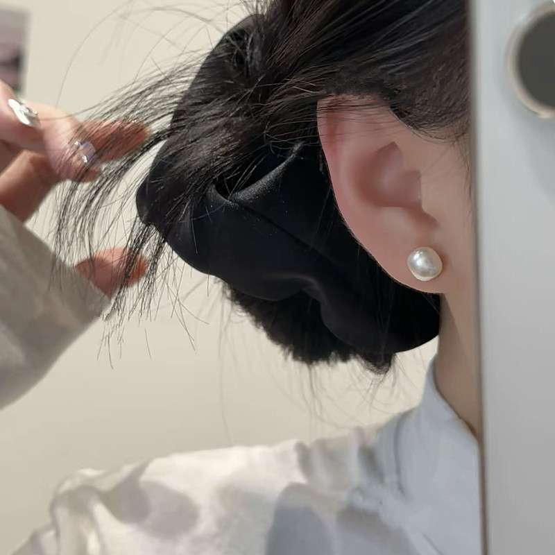 许妍赵露思同款方块珠珠耳钉女