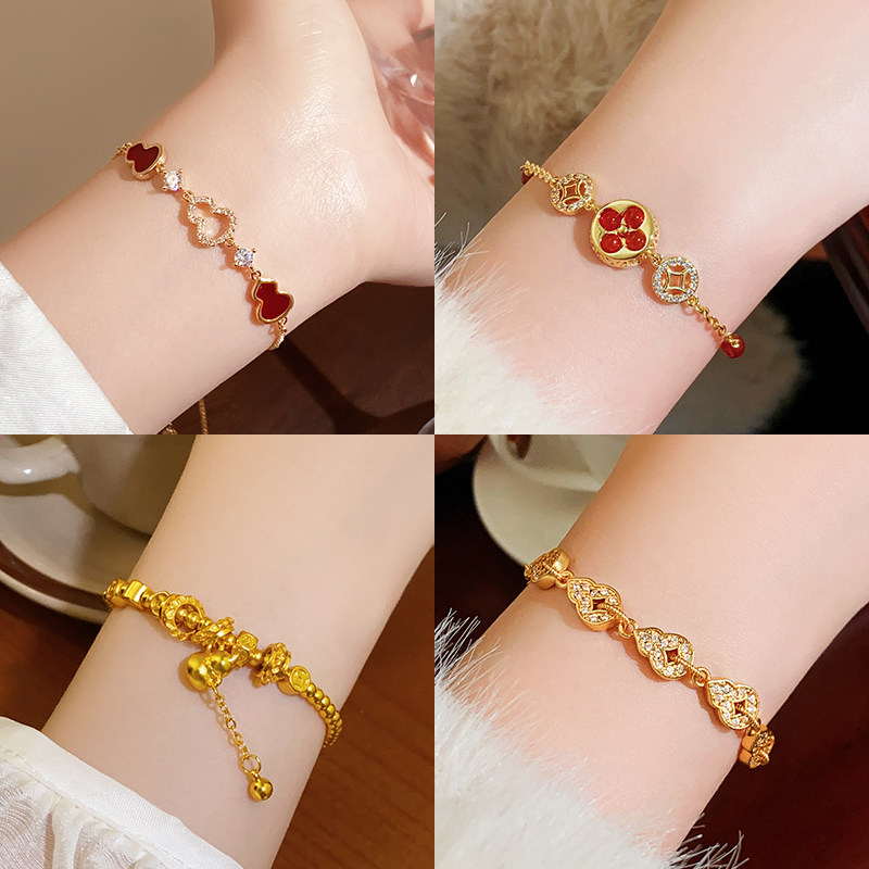 新中式好运葫芦手链女轻奢新款