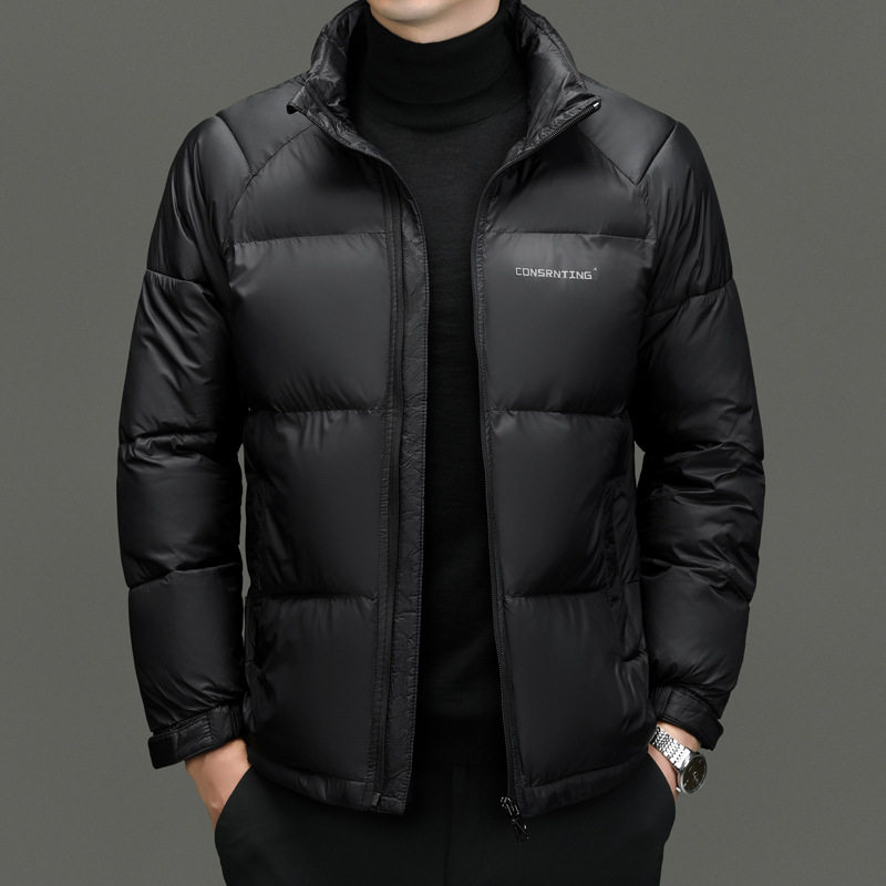 中年男士高端立领棉服冬季外套超厚棉袄爸爸装短款加厚羽绒服棉衣