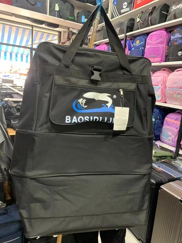 航空托运两层轮包布包 大容量出国留学旅行包万向轮折叠行李包