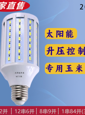 太阳能升压控制器专用灯泡20W6C12B6串12并3.2伏低压led玉米灯泡