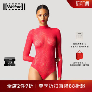 连体衣女79314 Net网纹丁字裤 Wolford 沃尔福特Snake