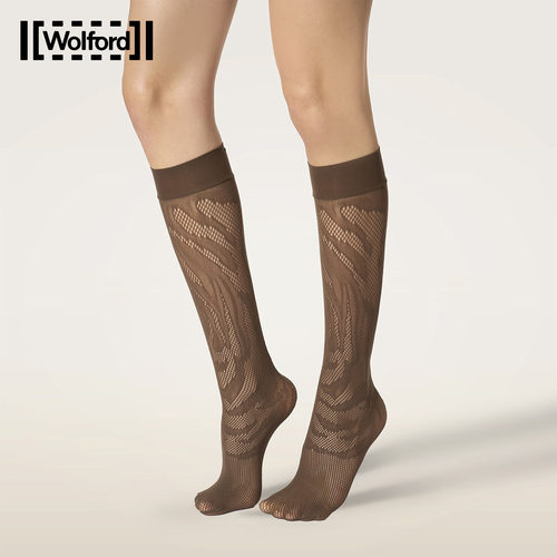 Wolford/RosebloomNet花纹小腿袜