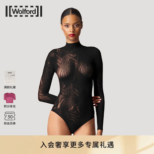 当季 Net网纹丁字裤 新品 沃尔福特Snake 连体衣79314 Wolford