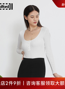 Wolford/沃尔福特Henley柔软罗纹气质女修身针织夏季连体衣79208