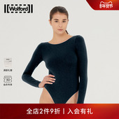 运动微闪后背低领个性 Wolford 沃尔福特时尚 舒适连体上衣女77106