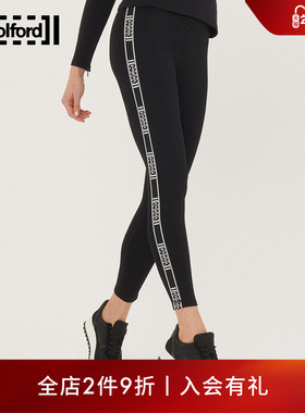 Wolford/沃尔福特Thermal侧面LOGO保暖休闲弹力宽腰带打底裤19378