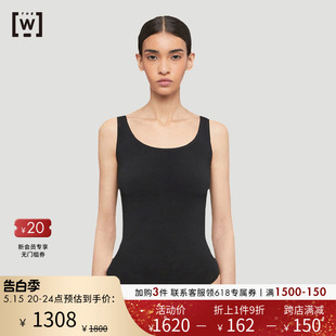 黑色柔软舒适内搭贴身背心连体衣75085 Wolford 沃尔福特W运动时尚