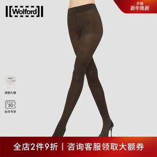 丝袜15034 罗纹棉质混纺女士连裤 Wolford 沃尔福特Mary70D休闲时尚
