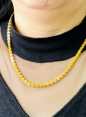 凤尾项链凤凰套装沙金镂空婚庆女