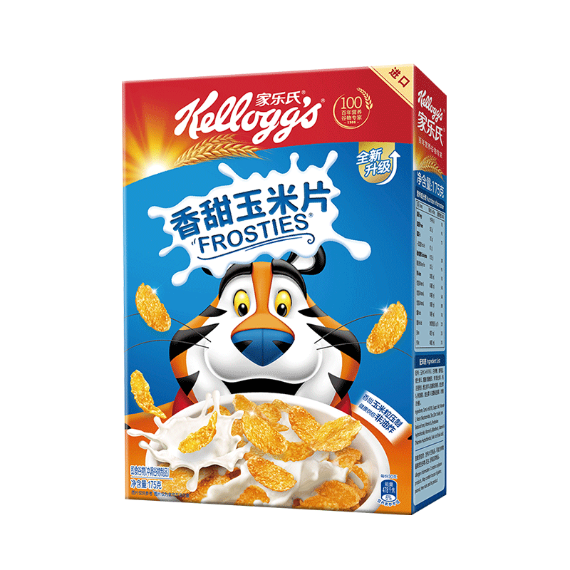 家乐氏进口儿童麦片早餐即食冲饮香甜玉米片175g