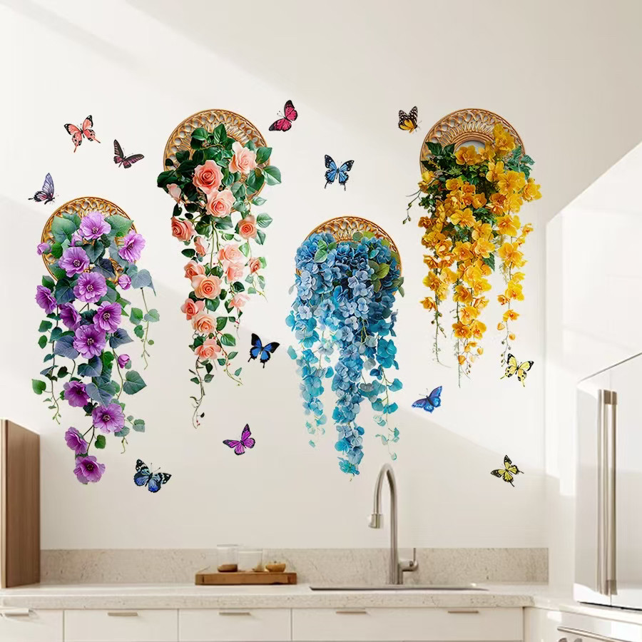 客厅墙壁补洞墙贴厨房遮丑贴画装饰瓷砖浴室钉眼孔遮瑕疵贴纸防水