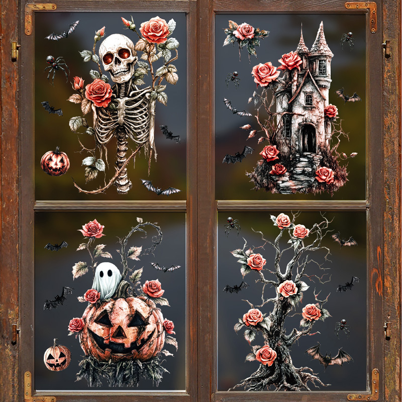 新款万圣节幽灵南瓜玻璃