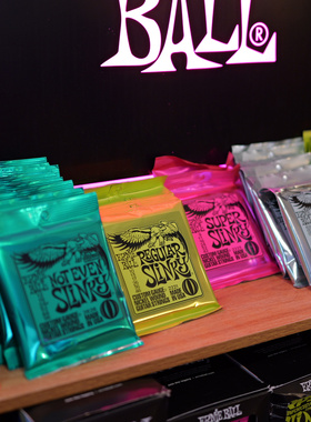 美产EB行货Ernie Ball 琴弦2223镀镍电吉他弦2222 一套六根装