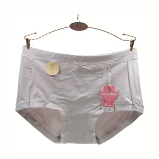 彩田内裤 女高腰纯棉32269舒适棉质面料抗菌收腹提臀女士平角裤