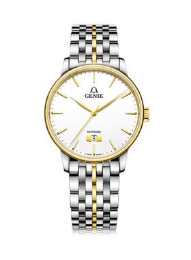 瑞士GENIE爵尼表石英手表男表 GNQ-T2023M-GW 日历 真货 2023
