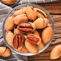 憨豆熊 碧根果奶油味60g便携小包薄皮长寿果酥脆干坚果炒货小包装