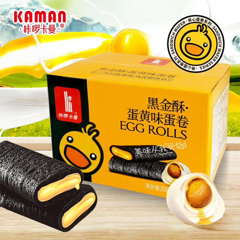 咔啰卡曼夹心蛋卷威化饼