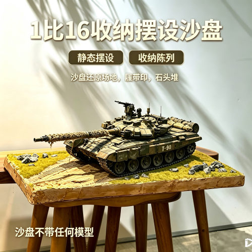 1比16恒龙坦克收藏展示手工沙盘