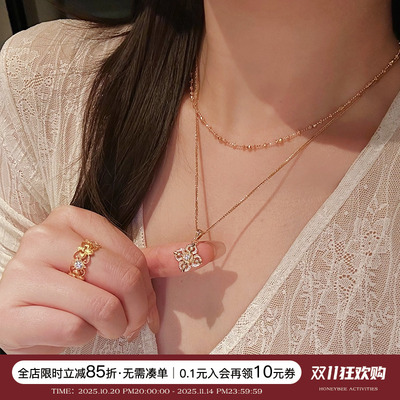 蜜蜂妈手作十字金刚杵项链秋冬