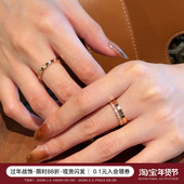蜜蜂妈手作宋慧乔同款 蜂巢戒指女轻奢高级感精致叠戴组合食指指环