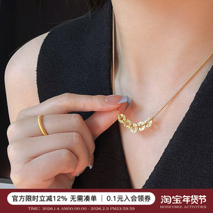 蜜蜂妈手作 盘缠五帝钱币手链项链女生甜美精致百搭颈链锁骨链