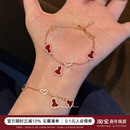 蜜蜂妈手作 六宝红葫芦天然红玉髓手链女高级感福禄手饰精致礼物