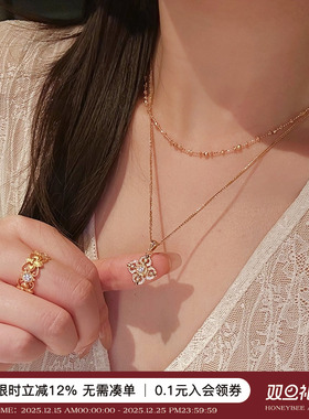 蜜蜂妈手作十字金刚杵项链秋冬