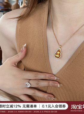 蜜蜂妈手作古法葫芦项链