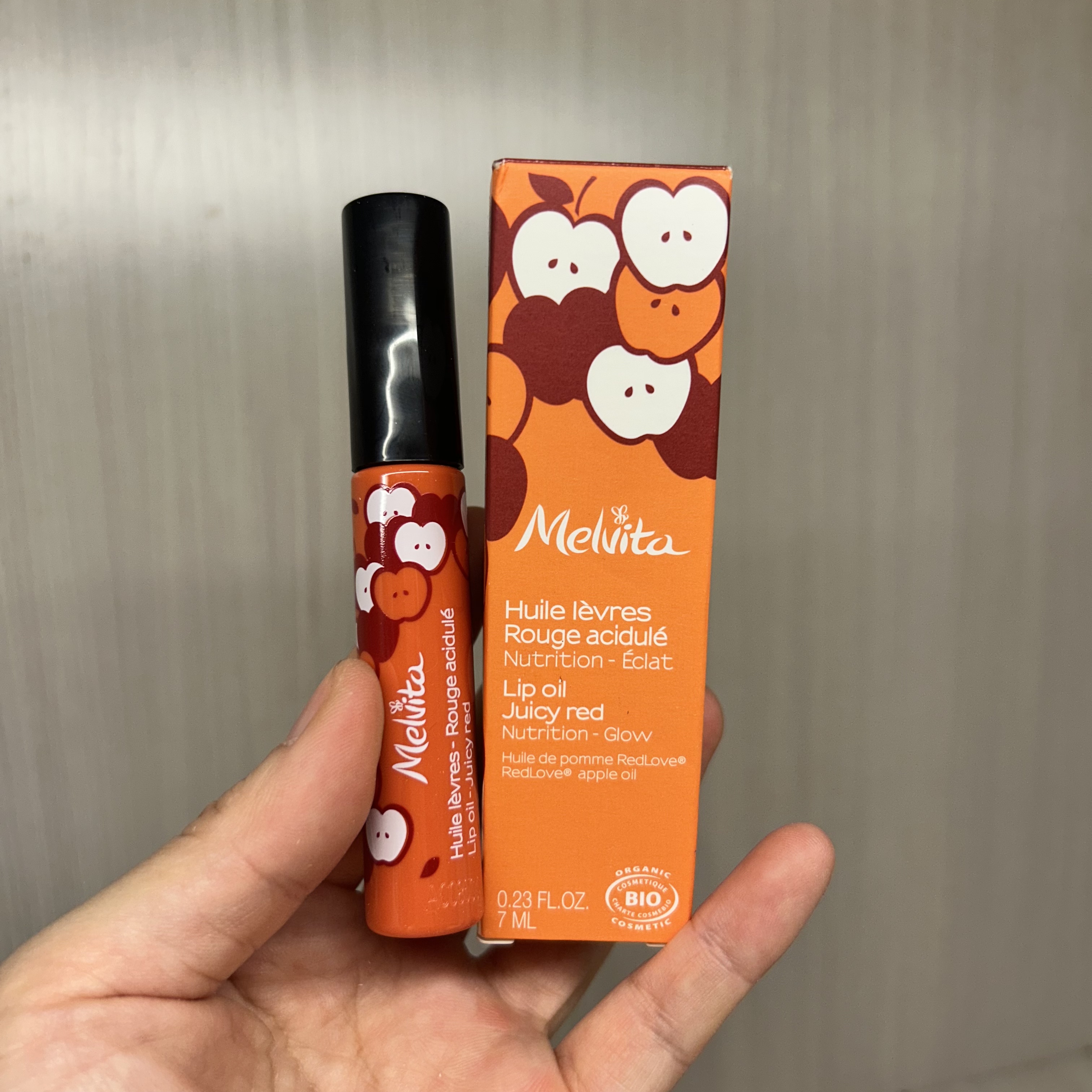 melvita蜜葳特有机护唇油苹果油蓖麻籽油不黏滋润去唇纹干燥起皮