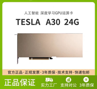24G深度学习涡轮AI训练推理GPU运算显卡 A30 NVIDIA英伟达 TESLA