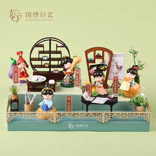 中国国家博物馆锦衣美食手办盲盒