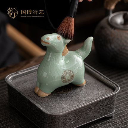 中国国家博物馆一日千里骏马陶瓷摆件家居装饰桌面高考毕业礼物