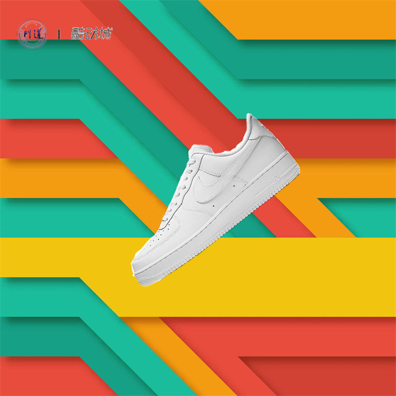 nike air force 1 low 男子低帮休闲纯白空军一号板鞋 cw2288-111