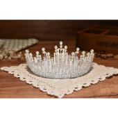 新娘皇冠高贵大气头饰婚礼婚纱王冠饰品女孩合金水钻生日女配饰