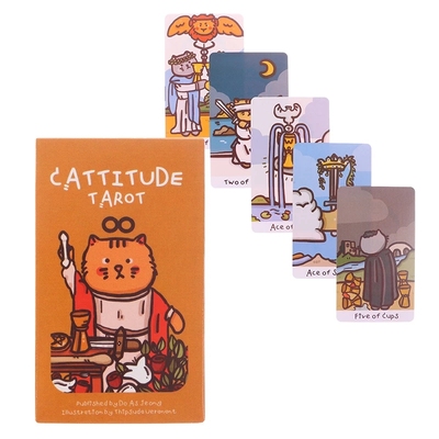 Cattitude Tarot 态度猫猫塔罗牌牌 猫咪卡罗牌