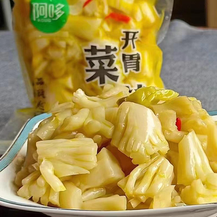 温州特产阿哆开胃菜花梗鲜嫩爽脆花菜梗台州酒席宴席冷盘凉菜酒店