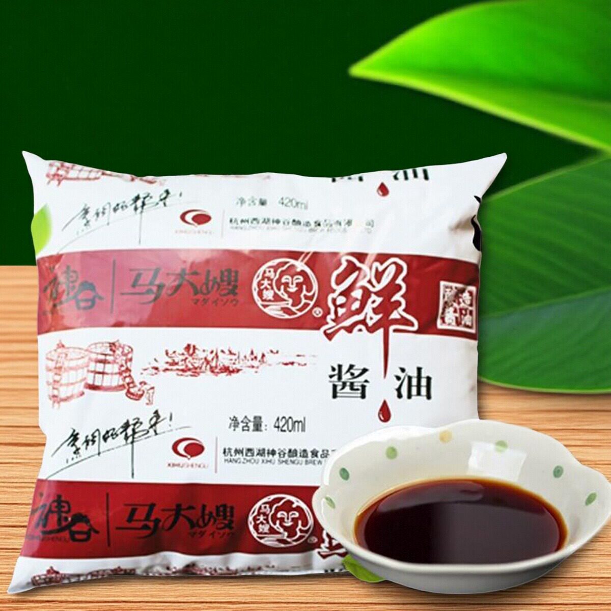 马大嫂酱油420ml*5袋装酿造