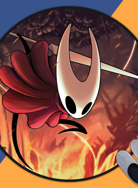 空洞骑士游戏周边地垫丝之歌卧室床边毯电脑电竞椅垫防滑圆形地垫