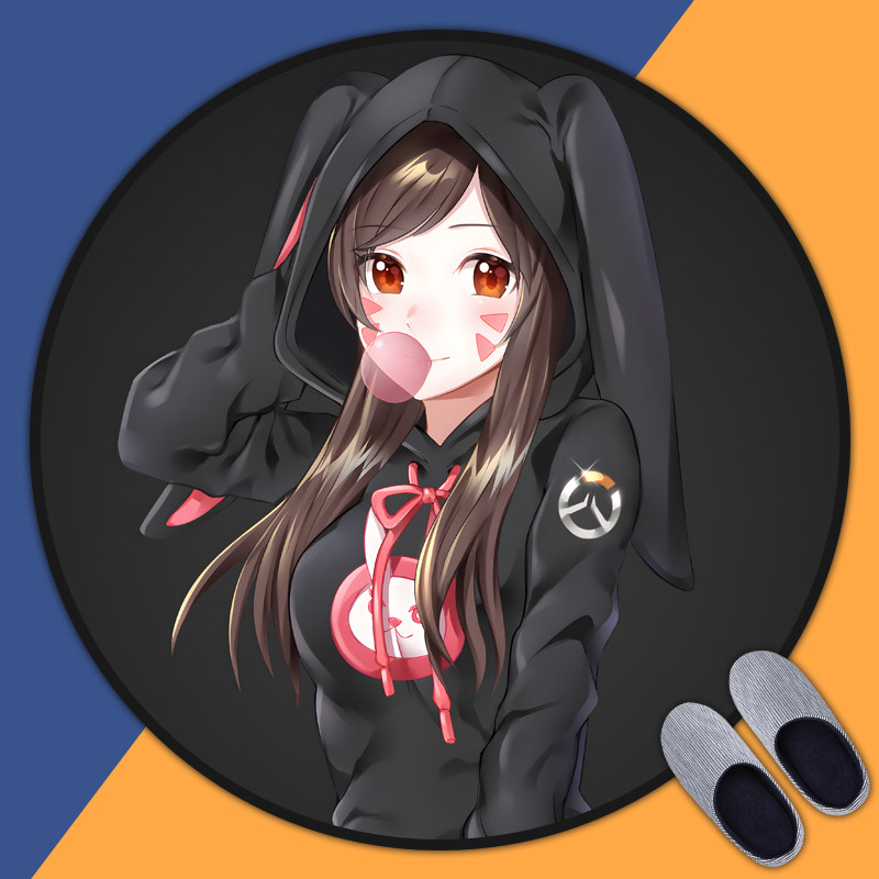 守望先锋Overwatch游戏周边地垫房间卧室床边毯电脑椅圆形地垫,居家布艺,转椅地垫,淘宝优惠券,粉丝福利购,淘宝优惠卷