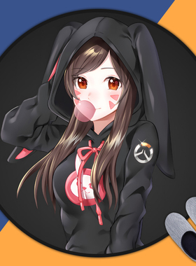 守望先锋Overwatch游戏周边地垫房间卧室床边毯电脑椅圆形地垫