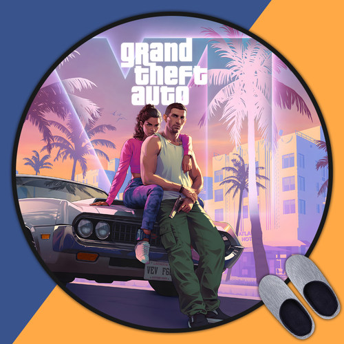 GTA6侠盗飞车6圆形转椅地垫